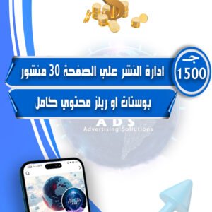 ادارة ونشر علي الصفحة